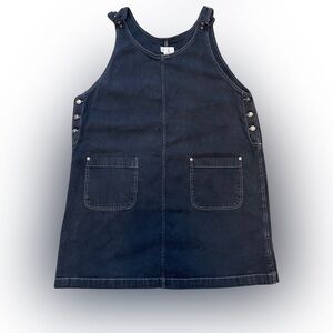 JLNY vintage women size 20 plus size denim blue overall adjustable dress.
